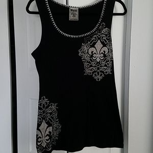 Womens black tank top